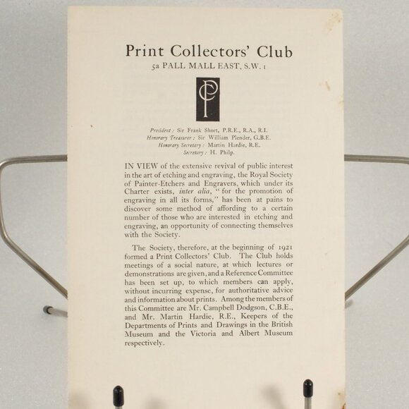 Antique Book "The British School of Etching" by Martin Hardie 1921 Signed 1st Ed - Picture 10 of 10